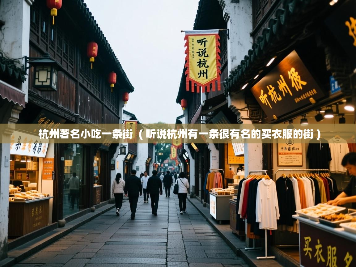 杭州著名小吃一条街 ( 听说杭州有一条很有名的买衣服的街 ) 杭州著名小吃一条街 ( 听说杭州有一条很有名的买衣服的街 )