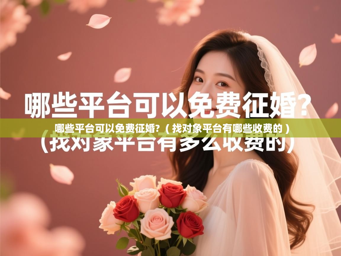  哪些平台可以免费征婚?  ( 找对象平台有哪些收费的 )