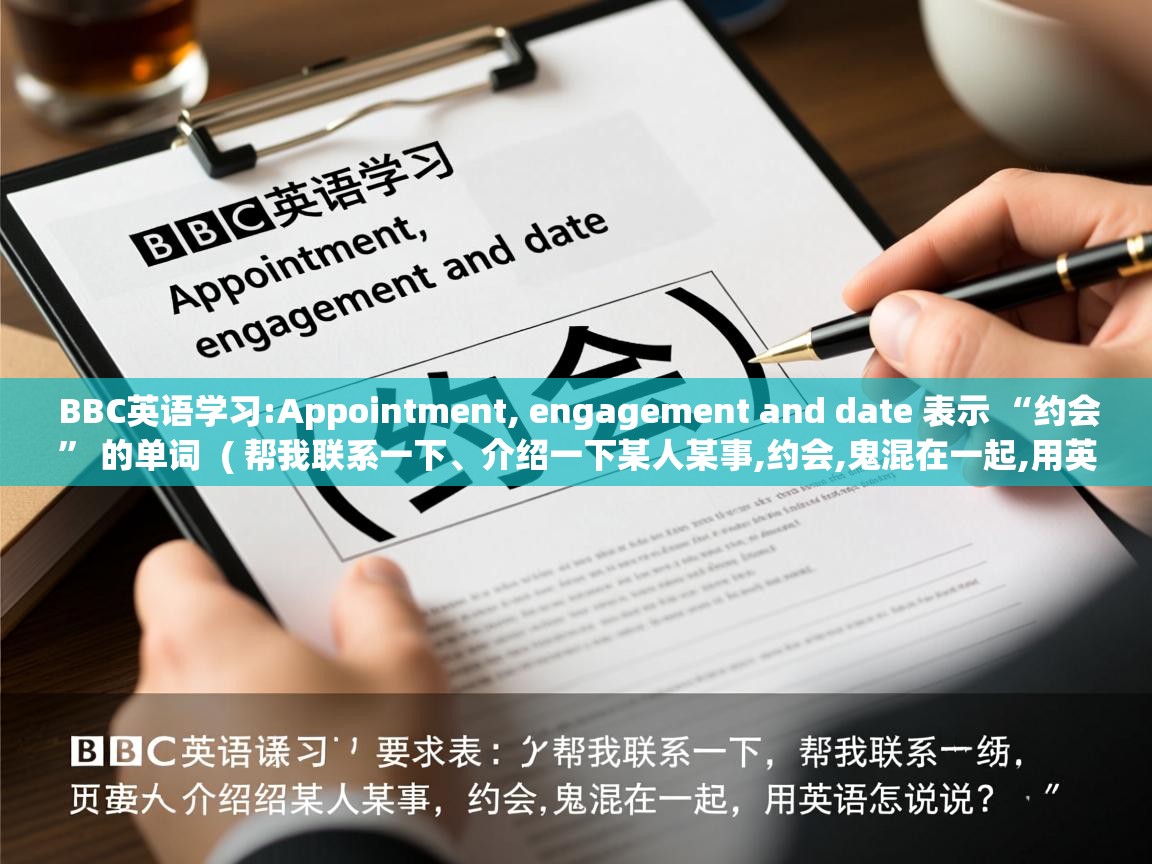  BBC英语学习:Appointment, engagement and date 表示 “约会” 的单词  ( 帮我联系一下、介绍一下某人某事,约会,鬼混在一起,用英语怎么说? )