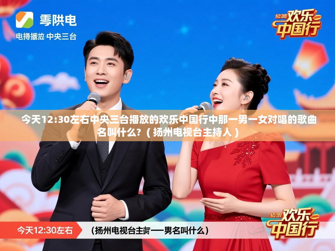  今天12:30左右中央三台播放的欢乐中国行中那一男一女对唱的歌曲名叫什么?  ( 扬州电视台主持人 )