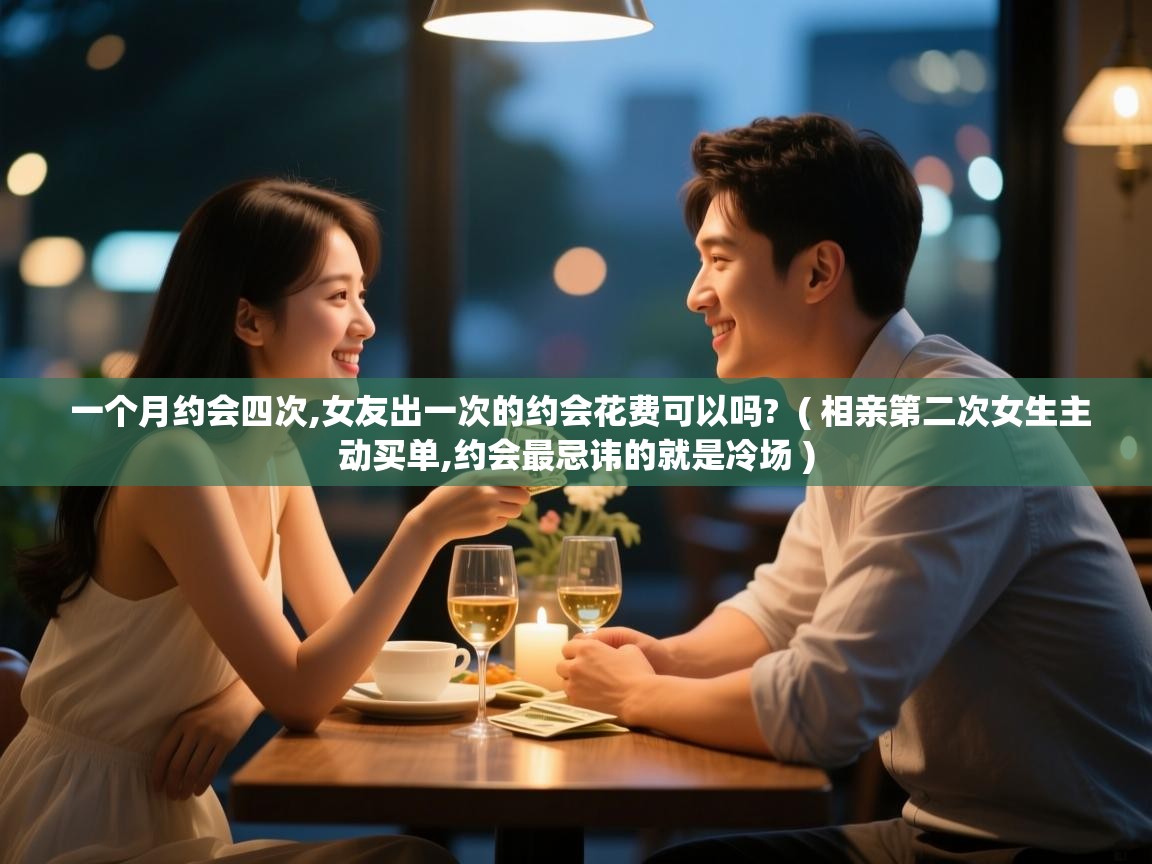  一个月约会四次,女友出一次的约会花费可以吗?  ( 相亲第二次女生主动买单,约会最忌讳的就是冷场 )