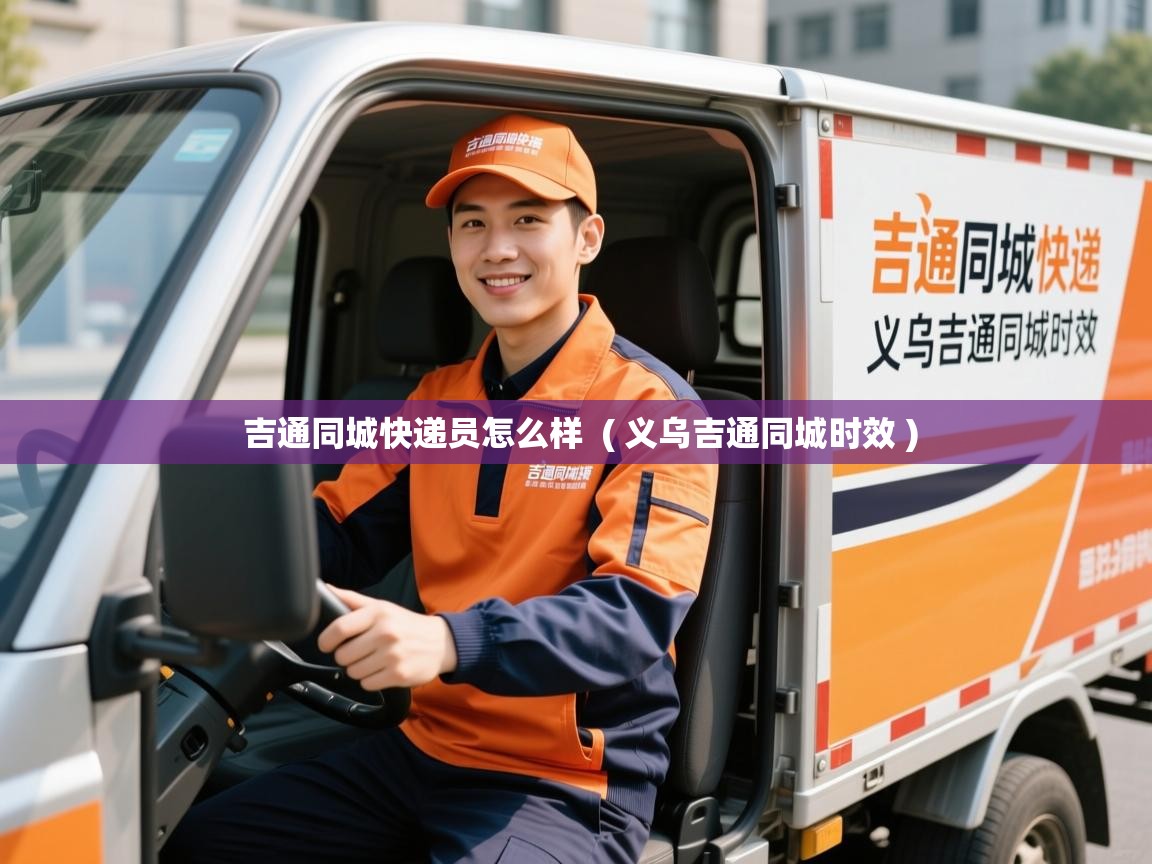  吉通同城快递员怎么样  ( 义乌吉通同城时效 )