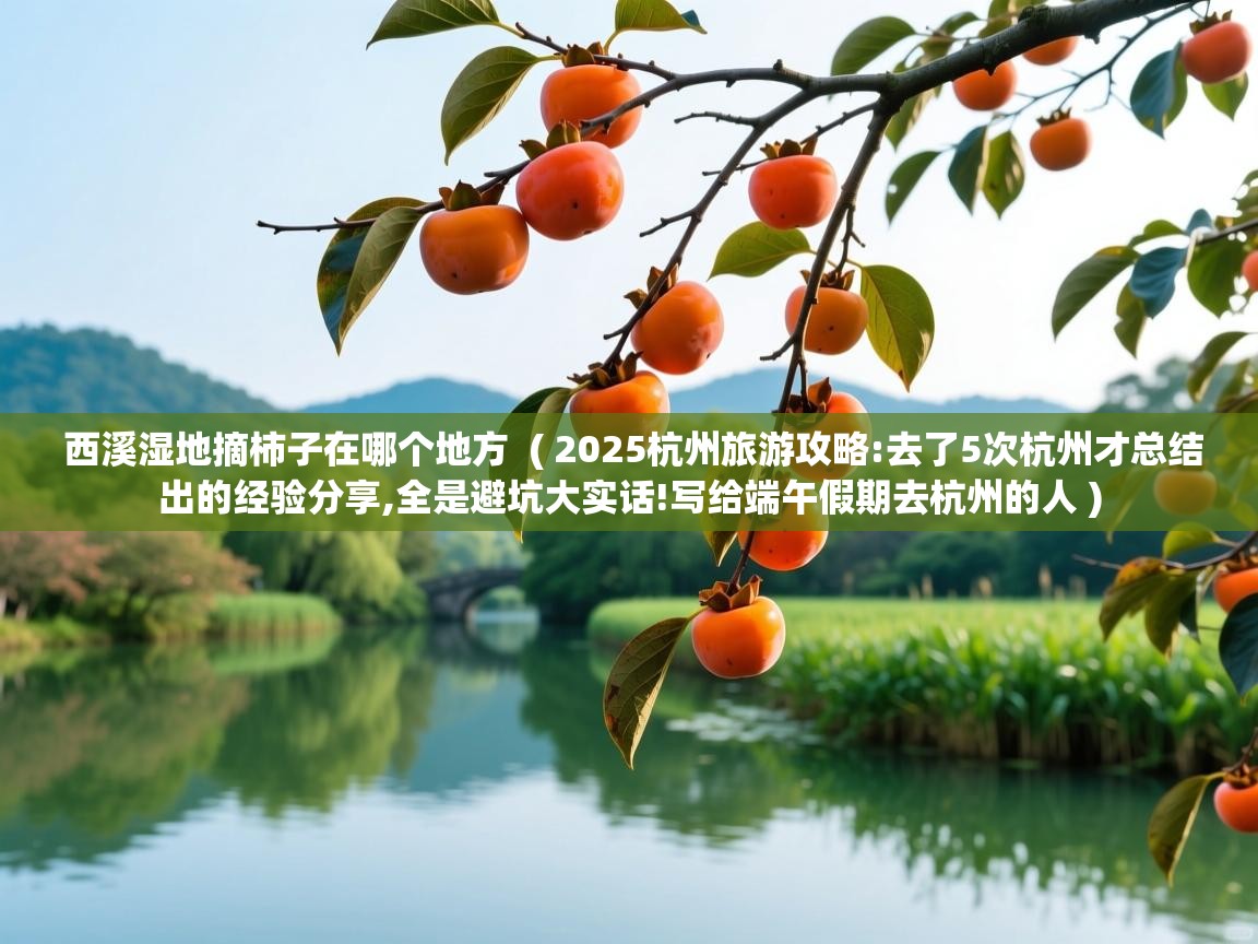  西溪湿地摘柿子在哪个地方  ( 2025杭州旅游攻略:去了5次杭州才总结出的经验分享,全是避坑大实话!写给端午假期去杭州的人 )