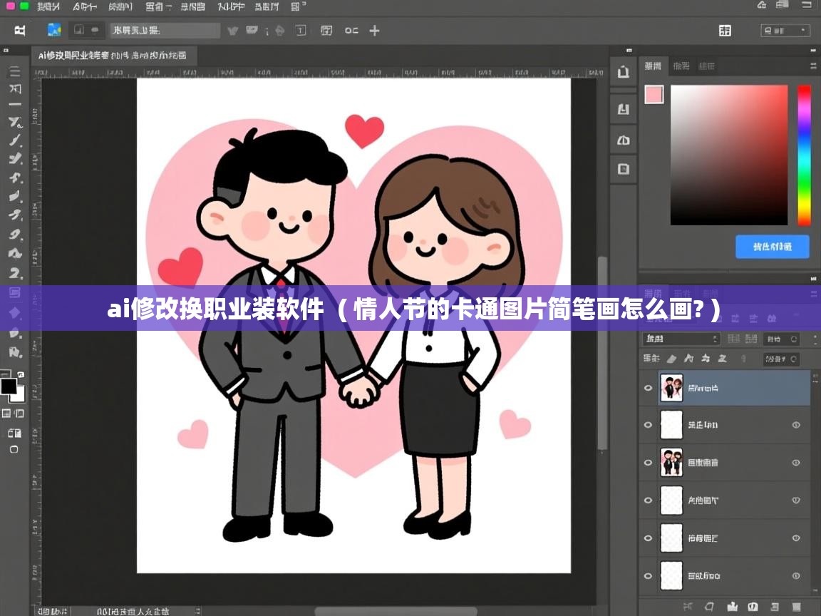 ai修改换职业装软件 ( 情人节的卡通图片简笔画怎么画? ) ai修改换职业装软件 ( 情人节的卡通图片简笔画怎么画? )