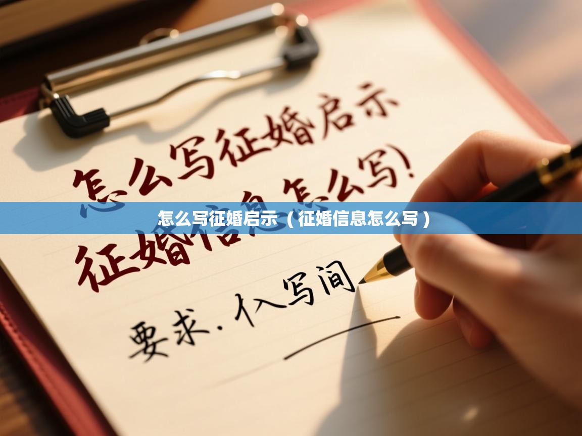 怎么写征婚启示 ( 征婚信息怎么写 ) 怎么写征婚启示 ( 征婚信息怎么写 )