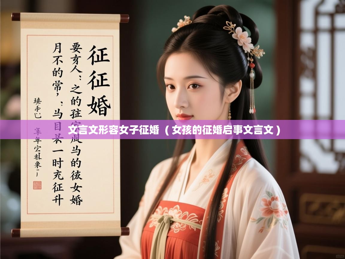 文言文形容女子征婚 ( 女孩的征婚启事文言文 ) 文言文形容女子征婚 ( 女孩的征婚启事文言文 )