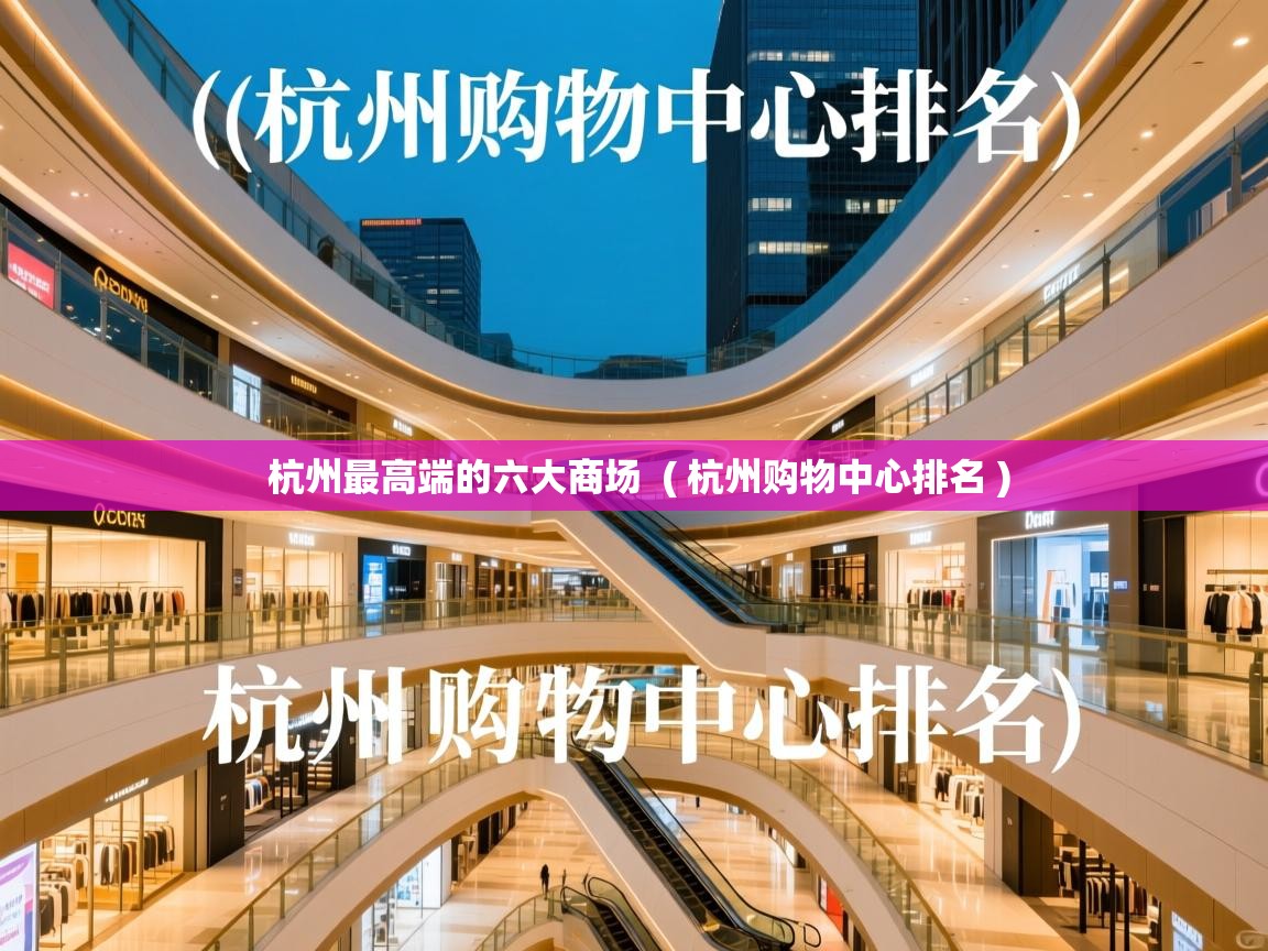  杭州最高端的六大商场  ( 杭州购物中心排名 )
