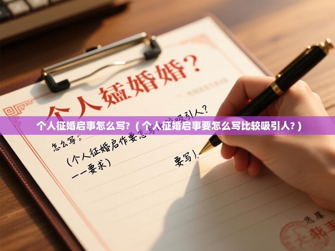 个人征婚启事怎么写? ( 个人征婚启事要怎么写比较吸引人? ) 个人征婚启事怎么写? ( 个人征婚启事要怎么写比较吸引人? )