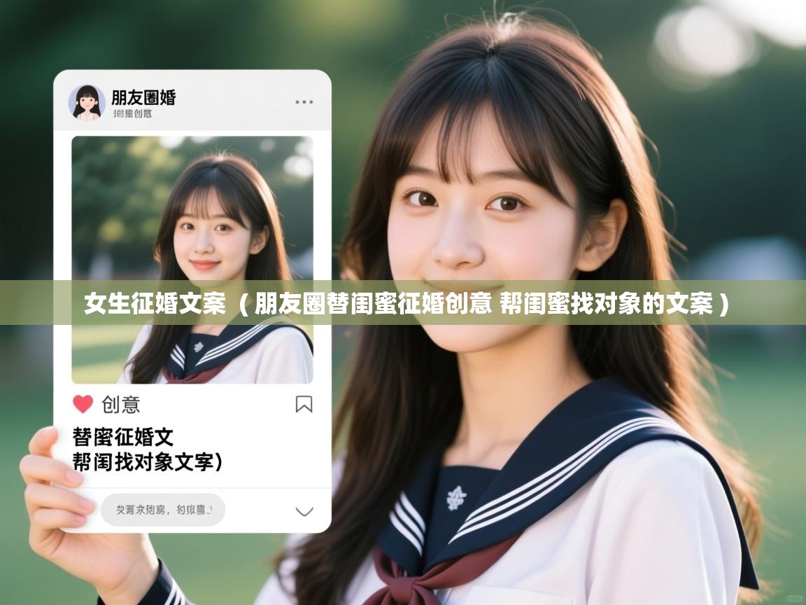 女生征婚文案 ( 朋友圈替闺蜜征婚创意 帮闺蜜找对象的文案 ) 女生征婚文案 ( 朋友圈替闺蜜征婚创意 帮闺蜜找对象的文案 )