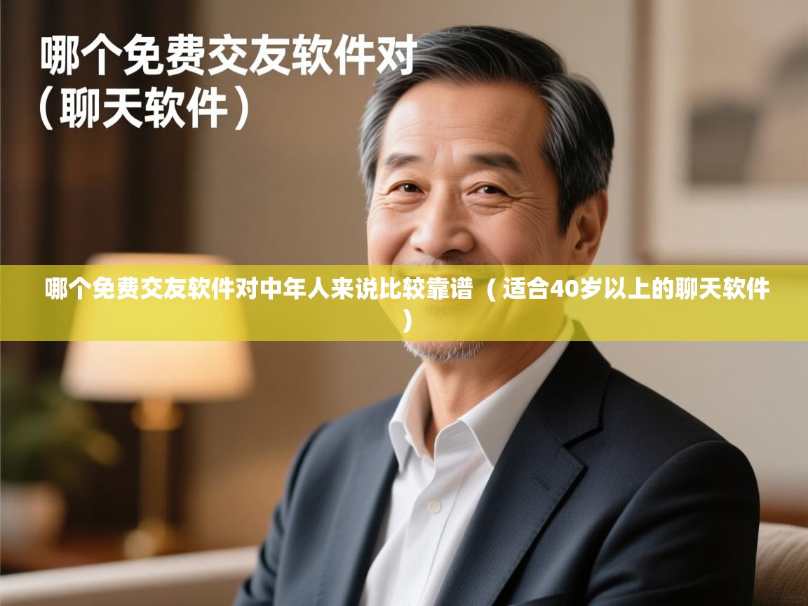  哪个免费交友软件对中年人来说比较靠谱  ( 适合40岁以上的聊天软件 )