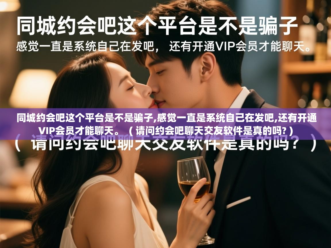 同城约会吧这个平台是不是骗子,感觉一直是系统自己在发吧,还有开通VIP会员才能聊天。 ( 请问约会吧聊天交友软件是真的吗? ) 同城约会吧这个平台是不是骗子,感觉一直是系统自己在发吧,还有开通VIP会员才能聊天。 ( 请问约会吧聊天交友软件是真的吗? )