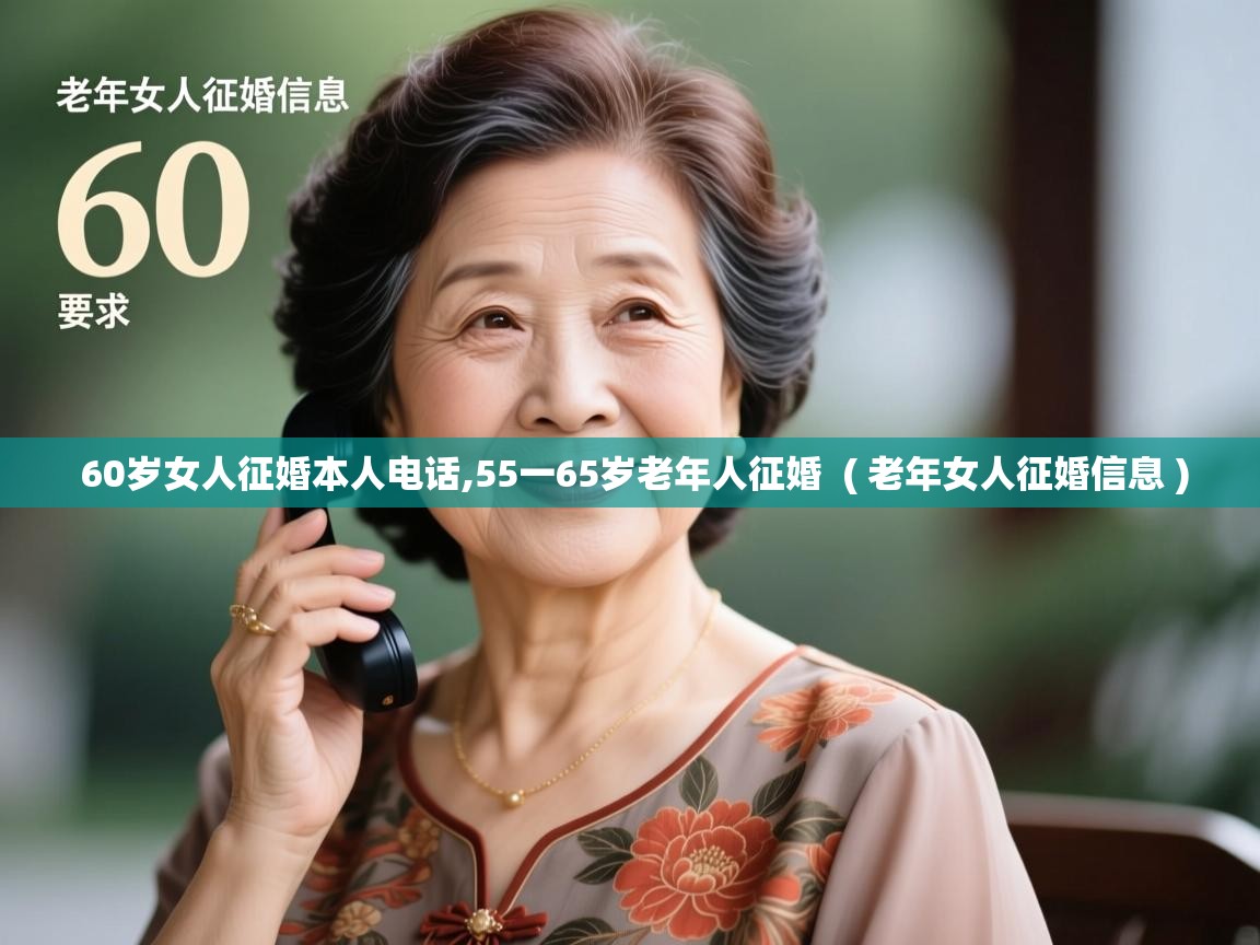  60岁女人征婚本人电话,55一65岁老年人征婚  ( 老年女人征婚信息 )