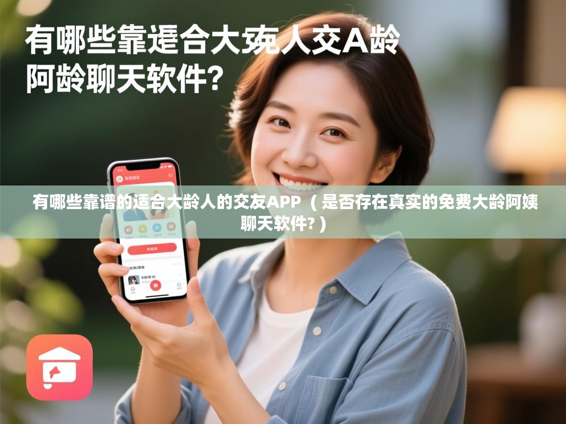  有哪些靠谱的适合大龄人的交友APP  ( 是否存在真实的免费大龄阿姨聊天软件? )