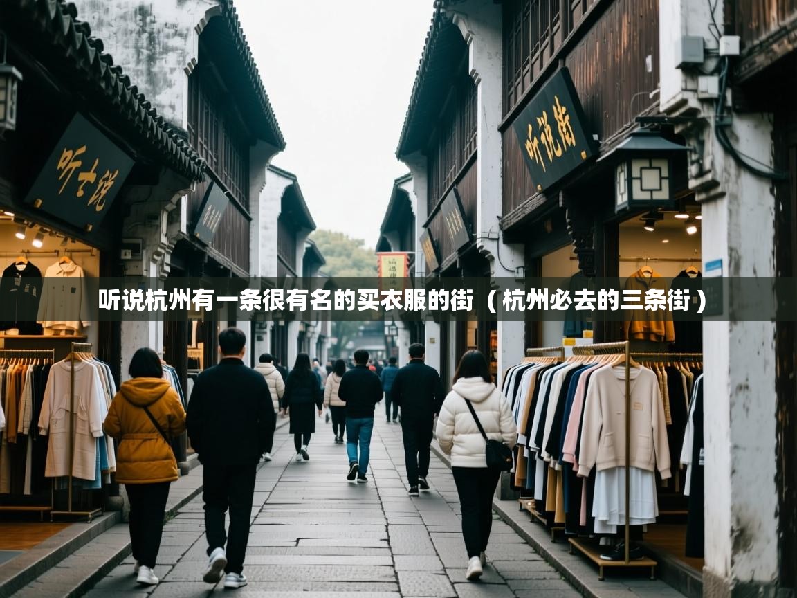  听说杭州有一条很有名的买衣服的街  ( 杭州必去的三条街 )