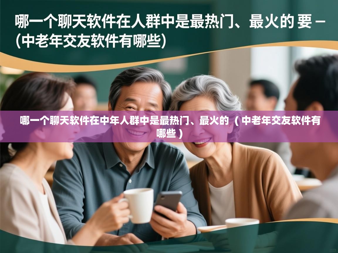  哪一个聊天软件在中年人群中是最热门、最火的  ( 中老年交友软件有哪些 )