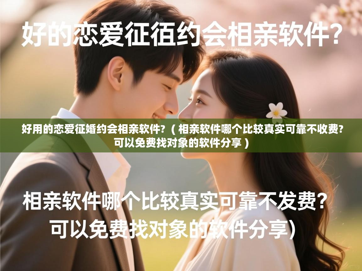  好用的恋爱征婚约会相亲软件?  ( 相亲软件哪个比较真实可靠不收费?可以免费找对象的软件分享 )