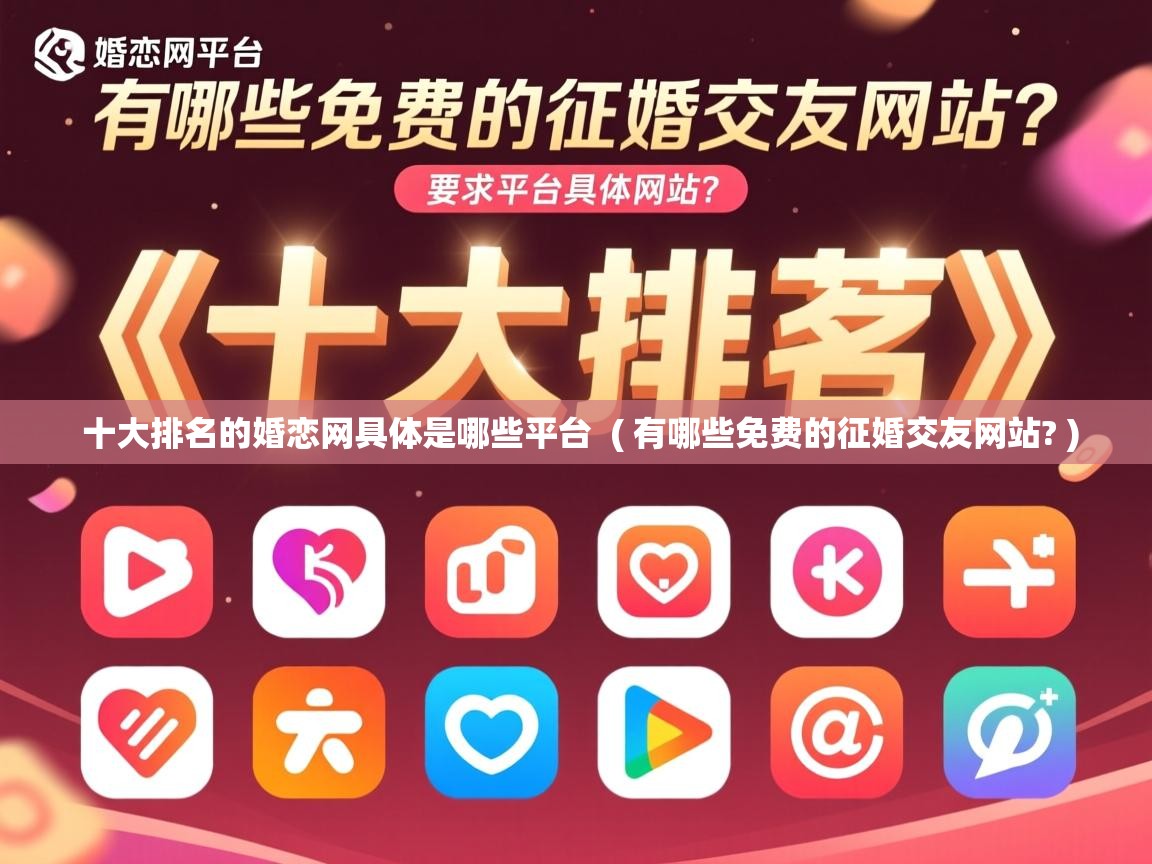  十大排名的婚恋网具体是哪些平台  ( 有哪些免费的征婚交友网站? )