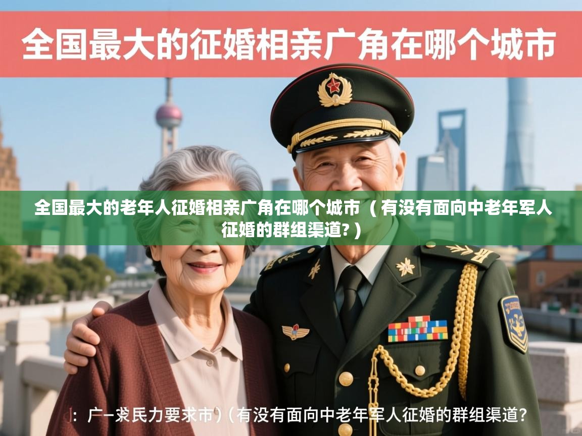  全国最大的老年人征婚相亲广角在哪个城市  ( 有没有面向中老年军人征婚的群组渠道? )