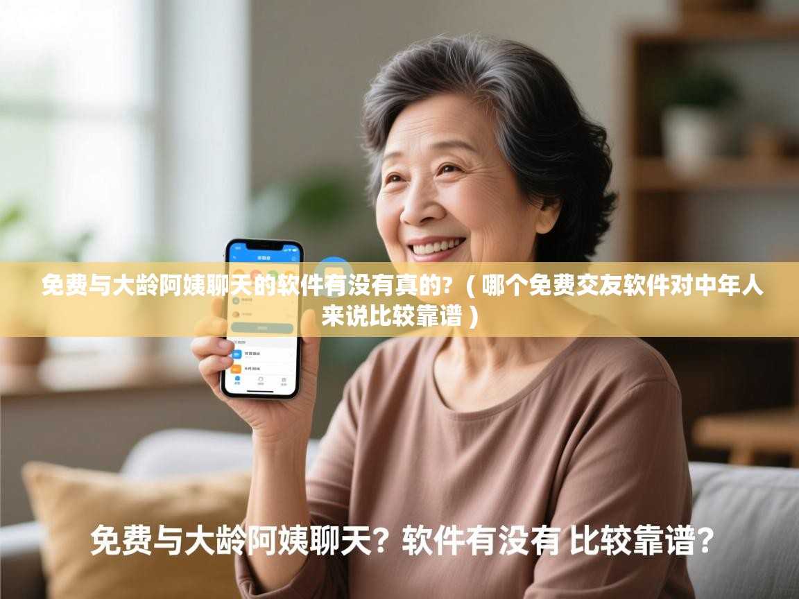  免费与大龄阿姨聊天的软件有没有真的?  ( 哪个免费交友软件对中年人来说比较靠谱 )