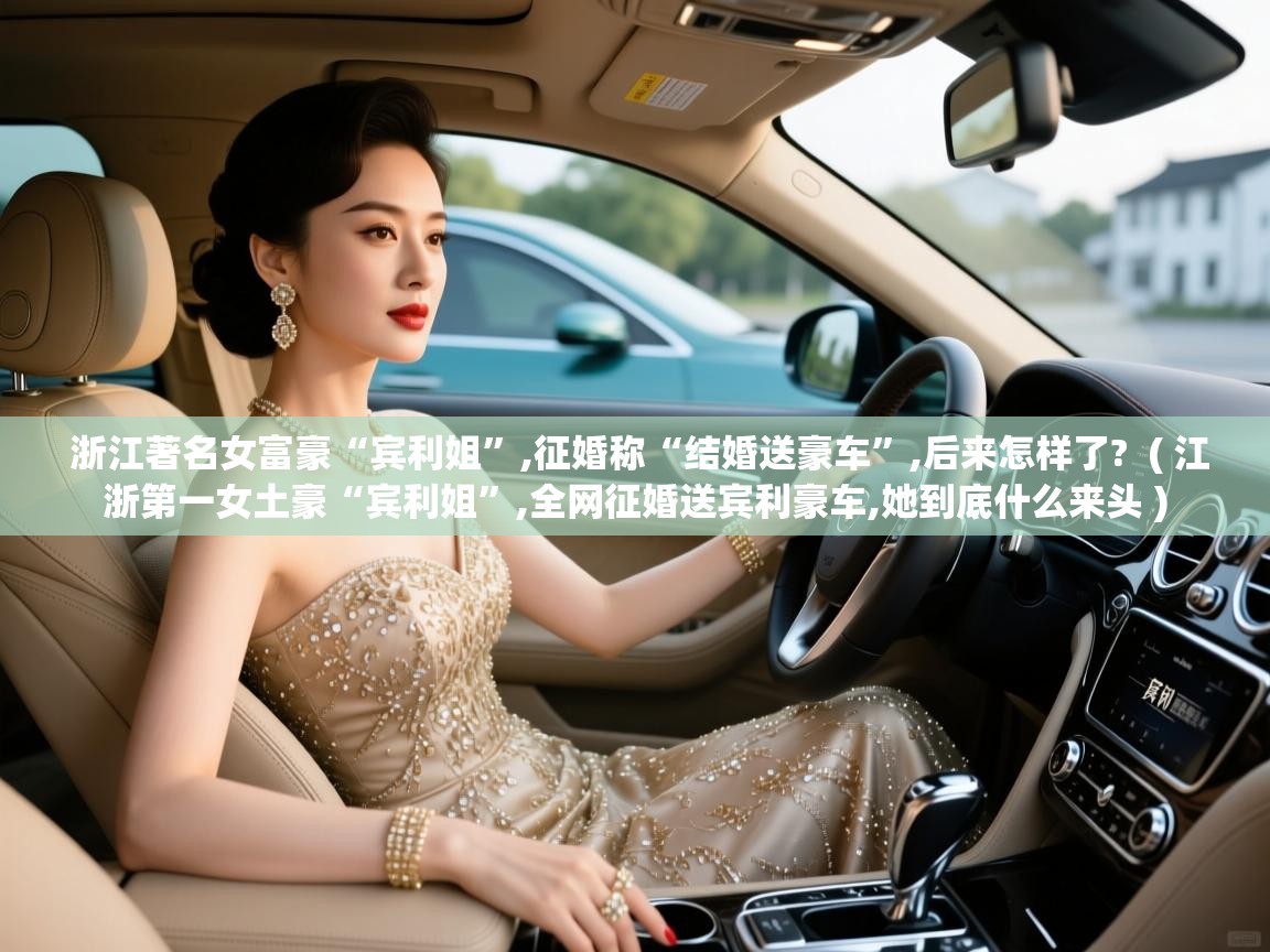  浙江著名女富豪“宾利姐”,征婚称“结婚送豪车”,后来怎样了?  ( 江浙第一女土豪“宾利姐”,全网征婚送宾利豪车,她到底什么来头 )