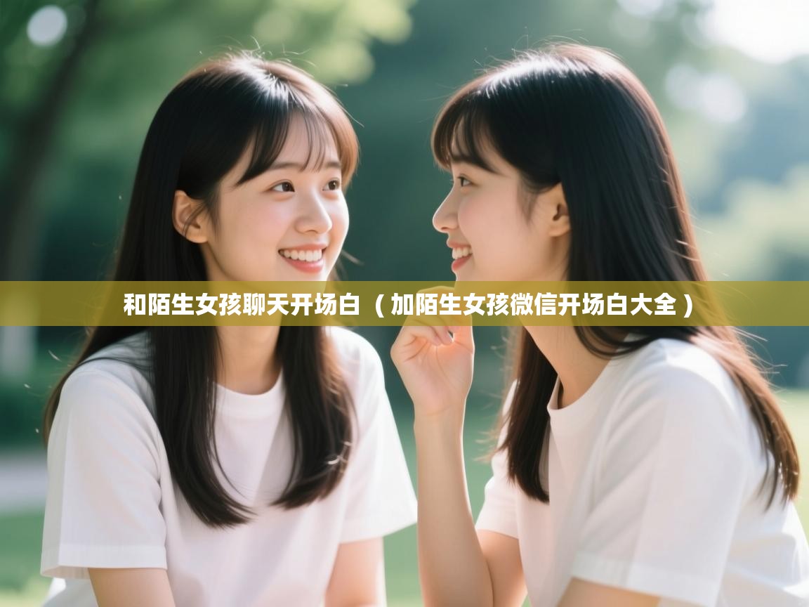  和陌生女孩聊天开场白  ( 加陌生女孩微信开场白大全 )