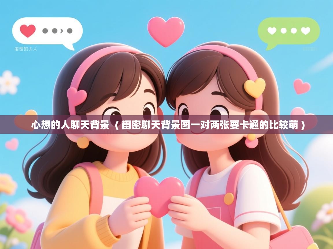  心想的人聊天背景  ( 闺密聊天背景图一对两张要卡通的比较萌 )