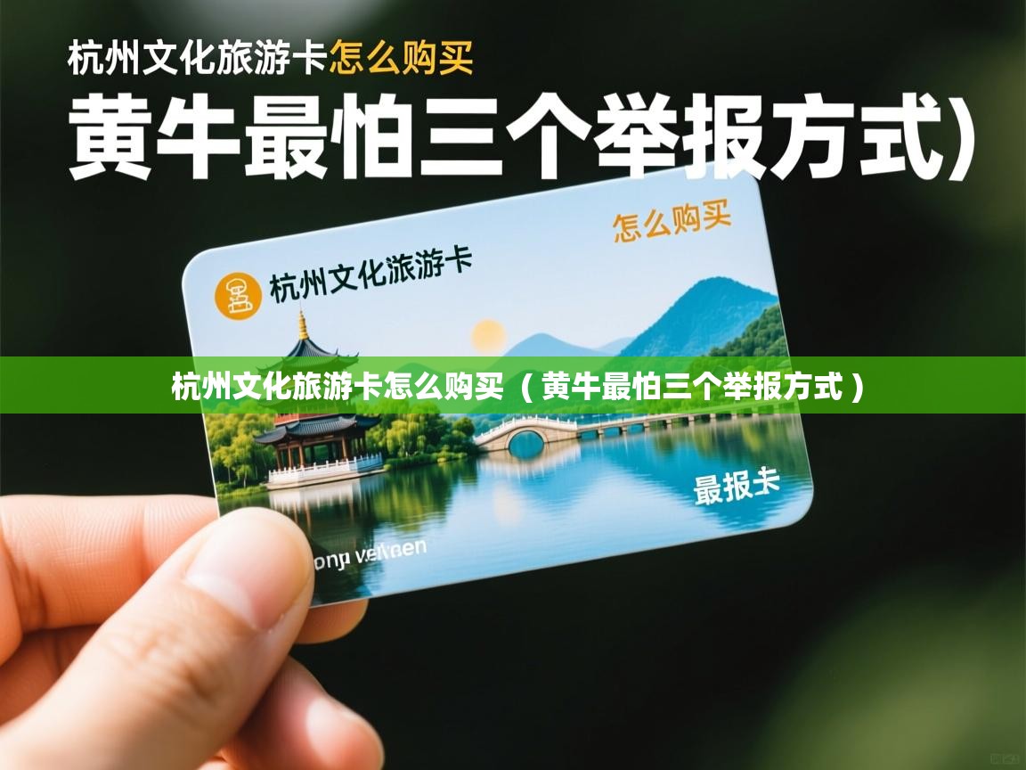 杭州文化旅游卡怎么购买  ( 黄牛最怕三个举报方式 )