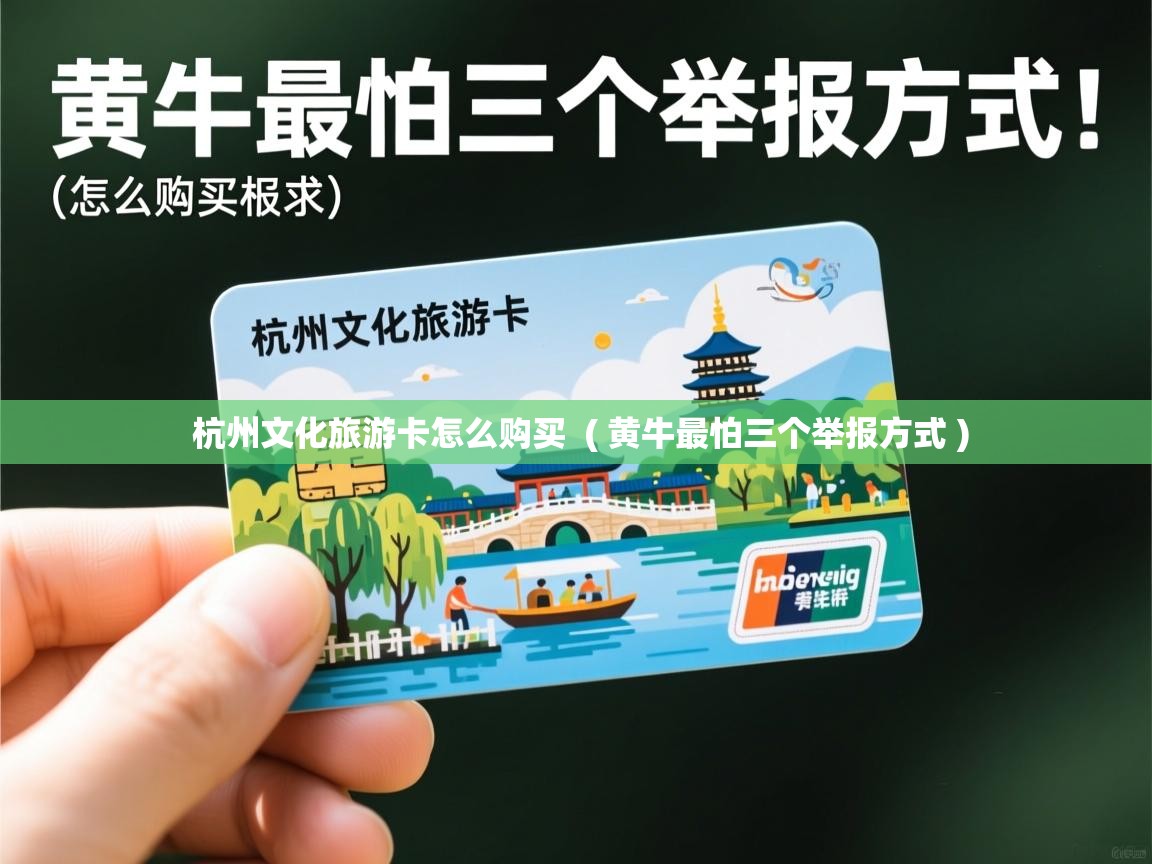  杭州文化旅游卡怎么购买  ( 黄牛最怕三个举报方式 )