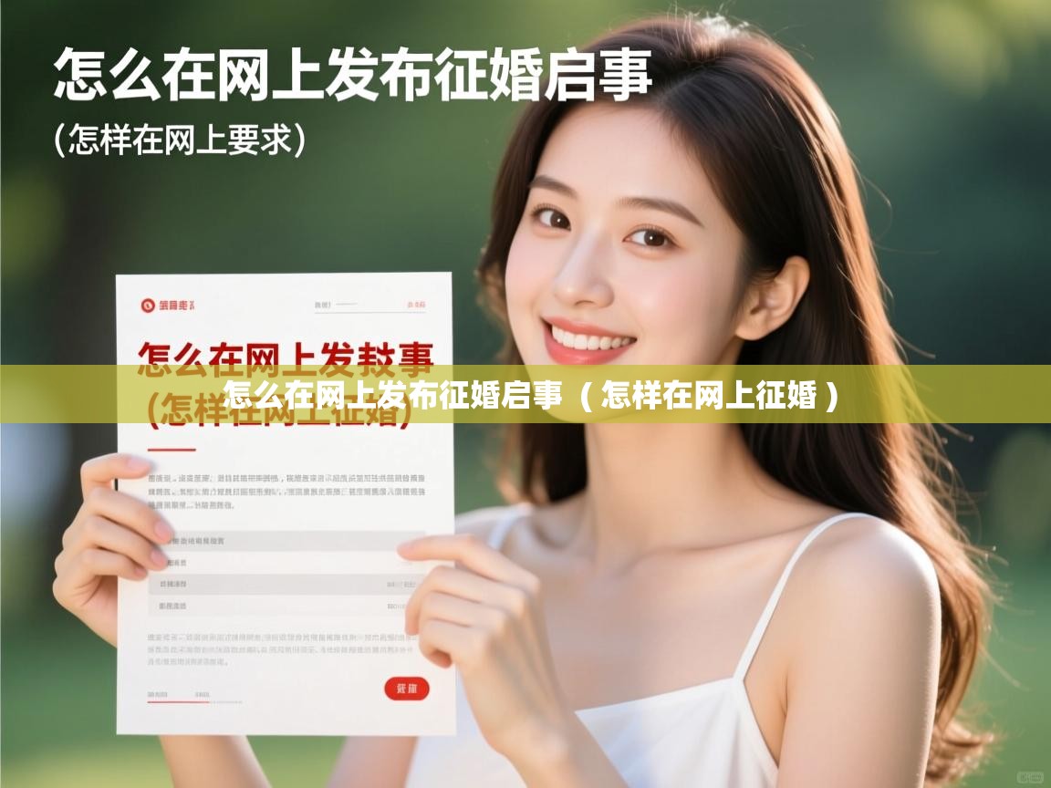  怎么在网上发布征婚启事  ( 怎样在网上征婚 )