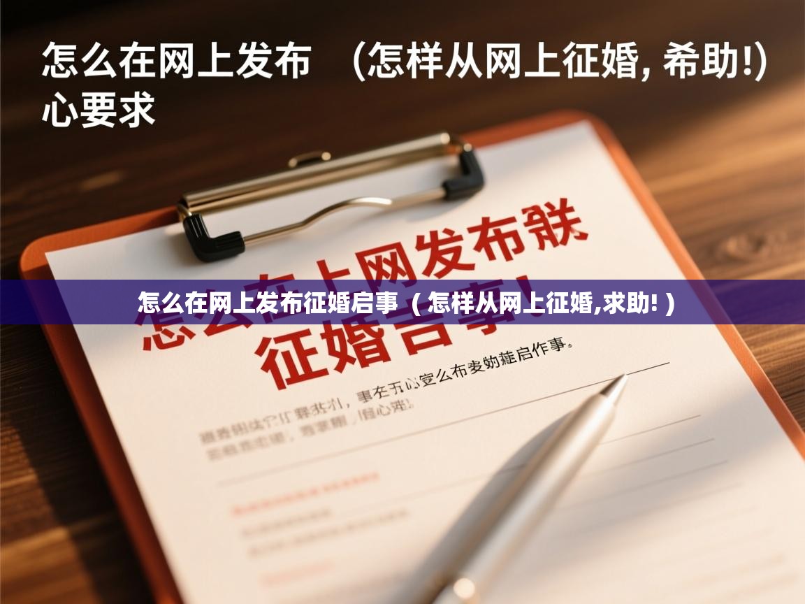  怎么在网上发布征婚启事  ( 怎样从网上征婚,求助! )
