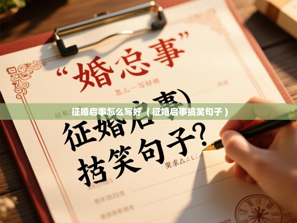  征婚启事怎么写好  ( 征婚启事搞笑句子 )