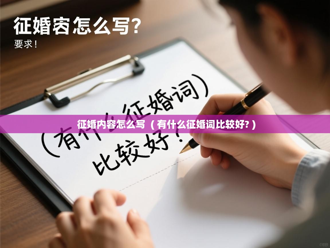  征婚内容怎么写  ( 有什么征婚词比较好? )