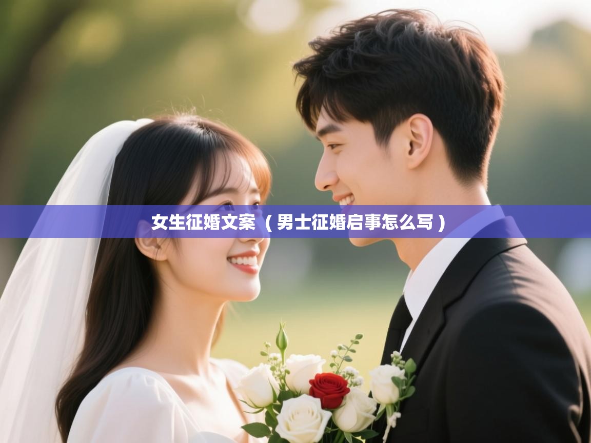  女生征婚文案  ( 男士征婚启事怎么写 )