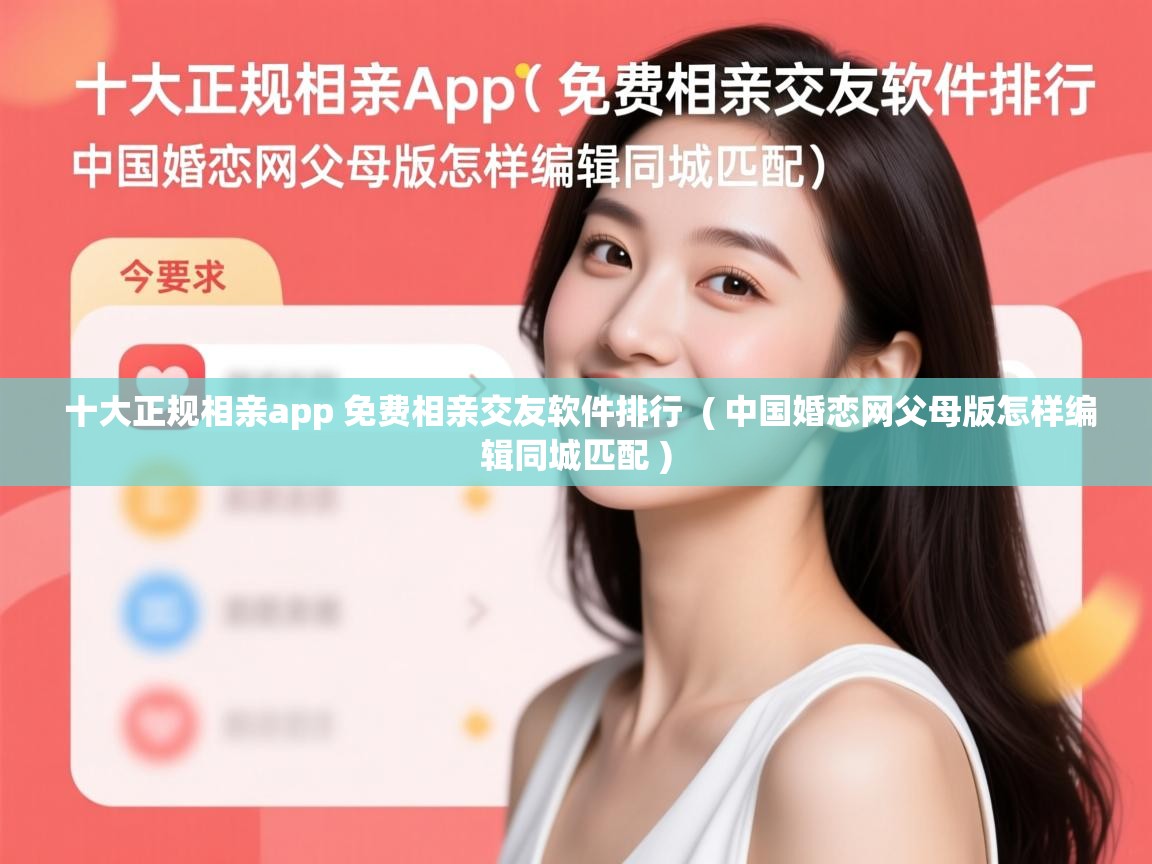  十大正规相亲app 免费相亲交友软件排行  ( 中国婚恋网父母版怎样编辑同城匹配 )