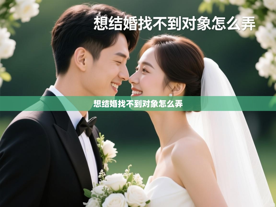  想结婚找不到对象怎么弄 