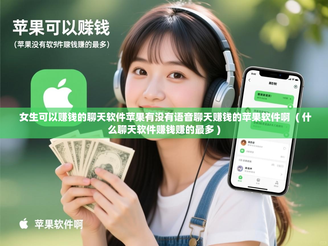  女生可以赚钱的聊天软件苹果有没有语音聊天赚钱的苹果软件啊  ( 什么聊天软件赚钱赚的最多 )