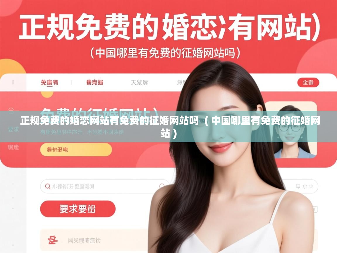  正规免费的婚恋网站有免费的征婚网站吗  ( 中国哪里有免费的征婚网站 )