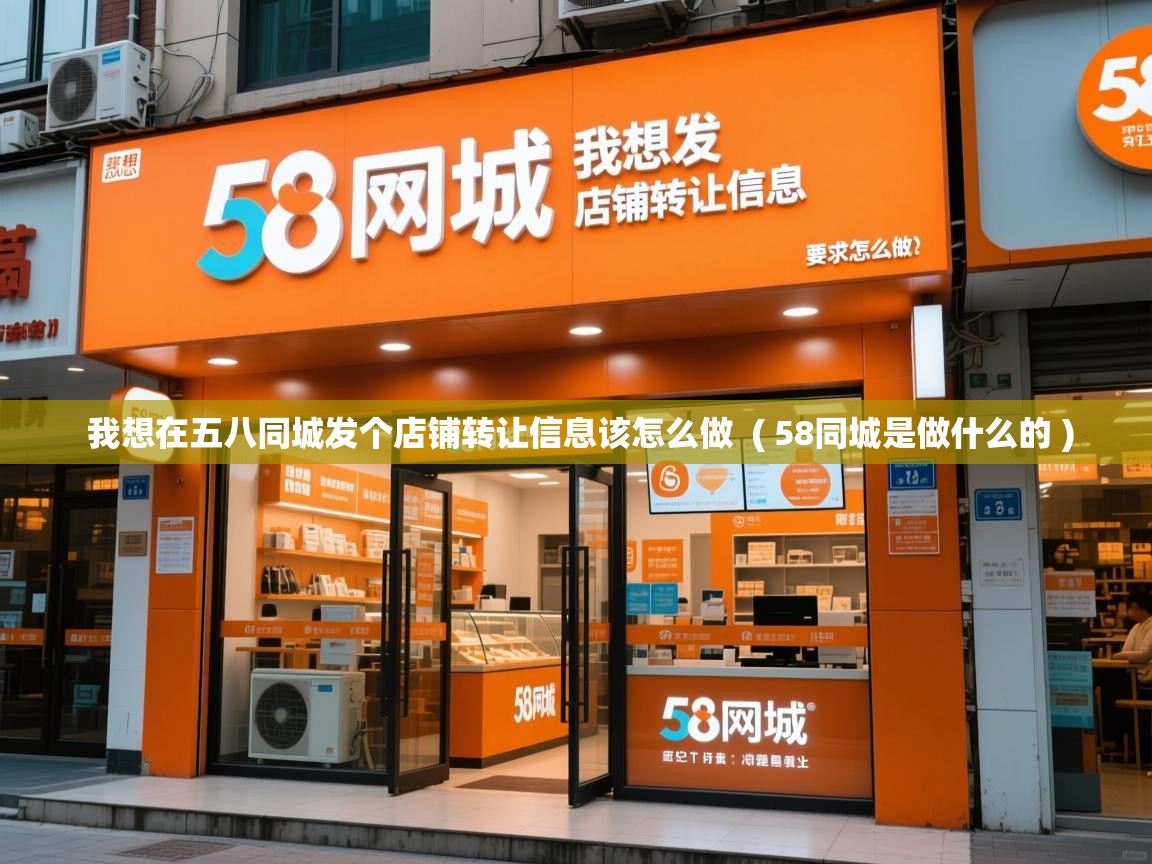  我想在五八同城发个店铺转让信息该怎么做  ( 58同城是做什么的 )
