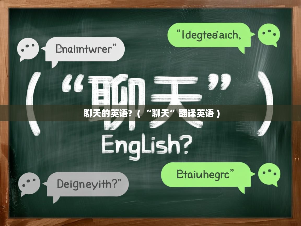  聊天的英语?  ( “聊天”翻译英语 )