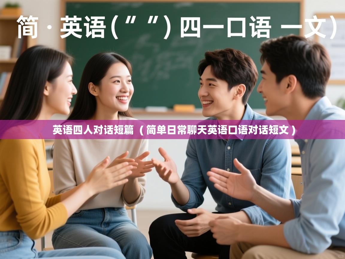 英语四人对话短篇  ( 简单日常聊天英语口语对话短文 )