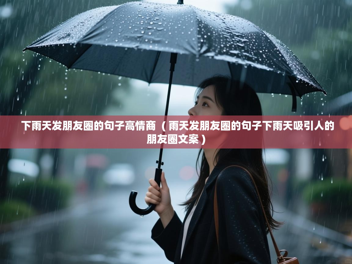  下雨天发朋友圈的句子高情商  ( 雨天发朋友圈的句子下雨天吸引人的朋友圈文案 )
