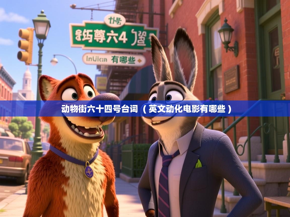  动物街六十四号台词  ( 英文动化电影有哪些 )