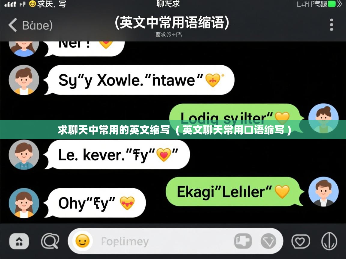  求聊天中常用的英文缩写  ( 英文聊天常用口语缩写 )