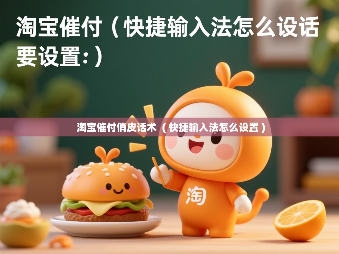  淘宝催付俏皮话术  ( 快捷输入法怎么设置 )