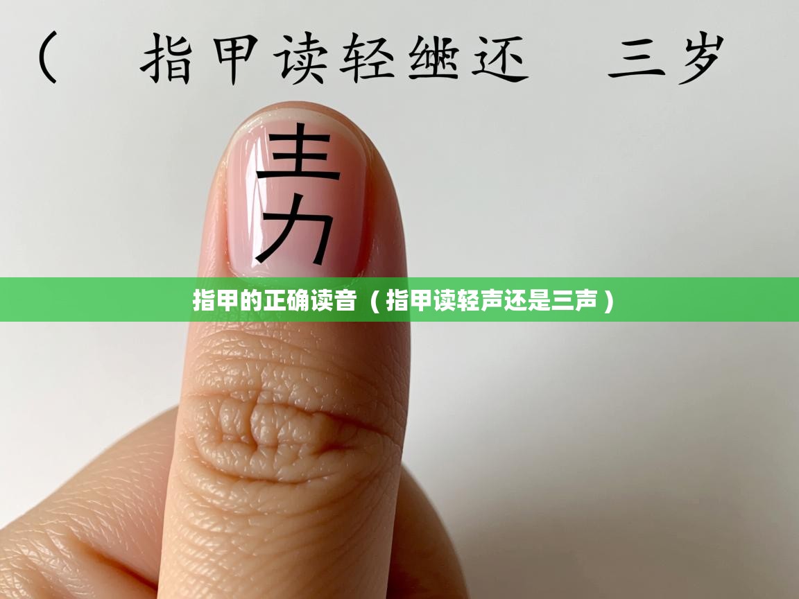  指甲的正确读音  ( 指甲读轻声还是三声 )