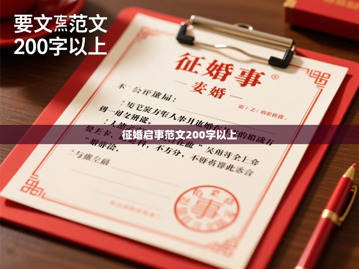  征婚启事范文200字以上 