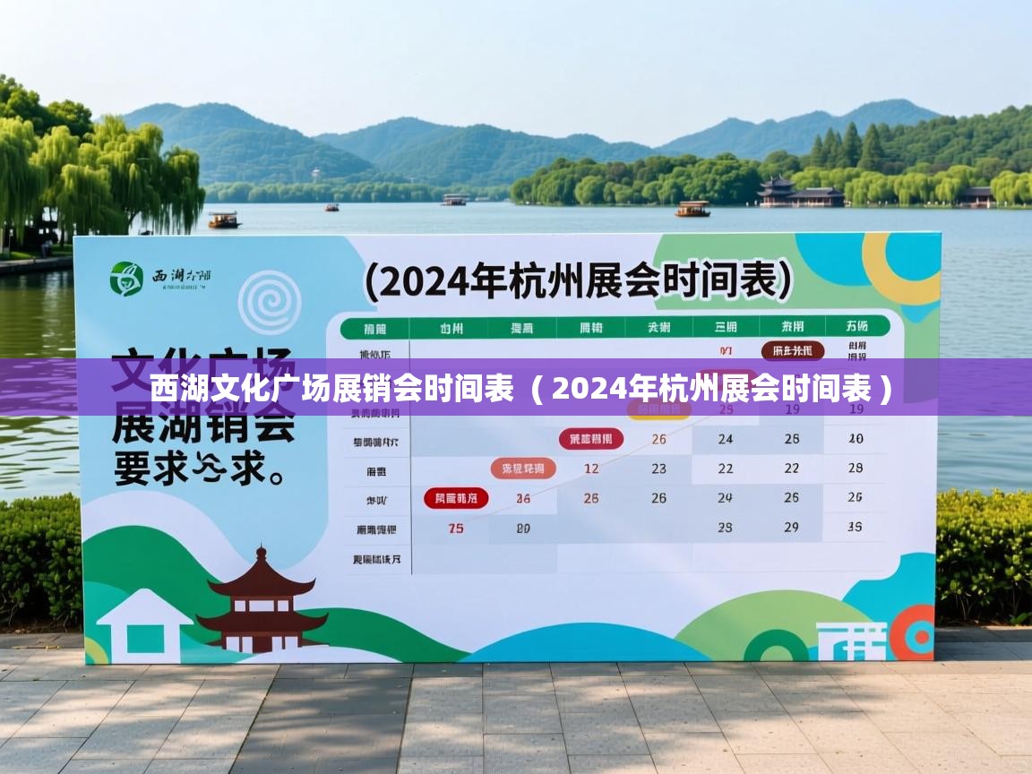  西湖文化广场展销会时间表  ( 2024年杭州展会时间表 )