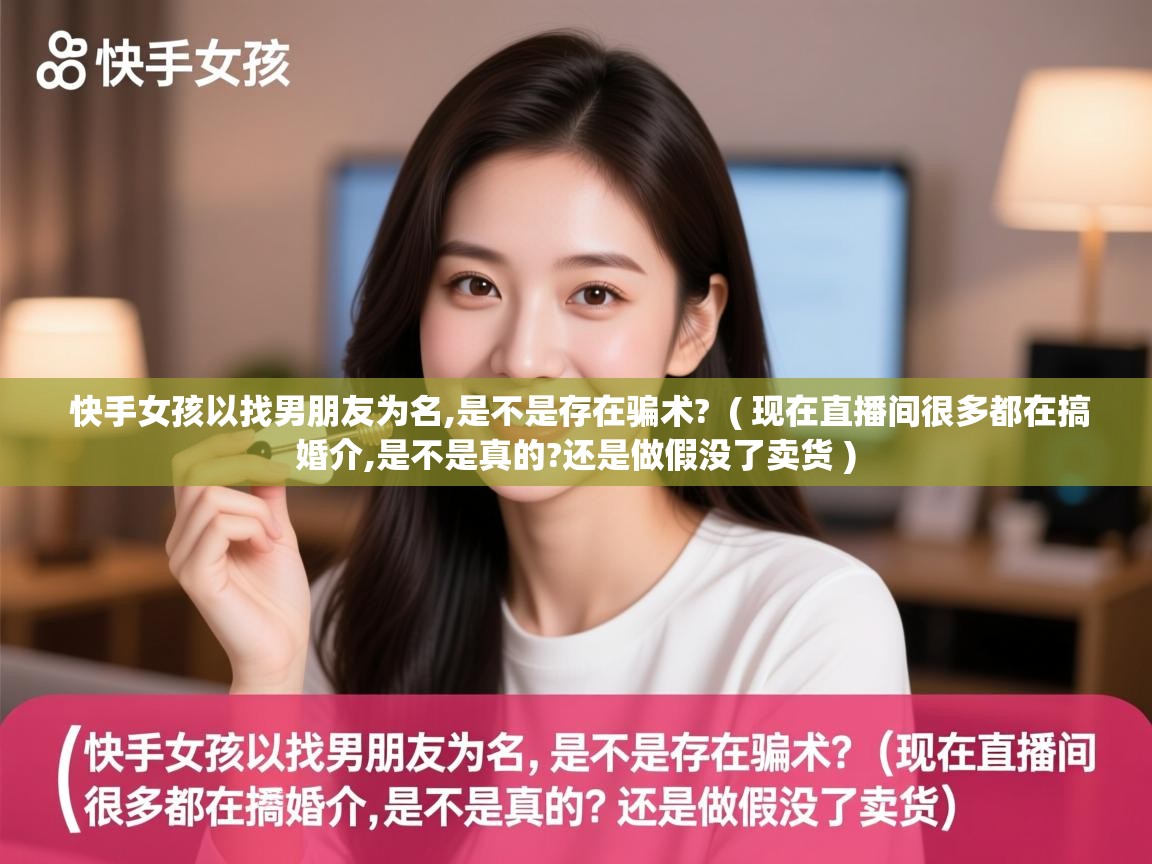  快手女孩以找男朋友为名,是不是存在骗术?  ( 现在直播间很多都在搞婚介,是不是真的?还是做假没了卖货 )