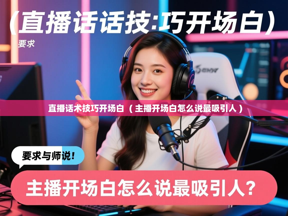  直播话术技巧开场白  ( 主播开场白怎么说最吸引人 )