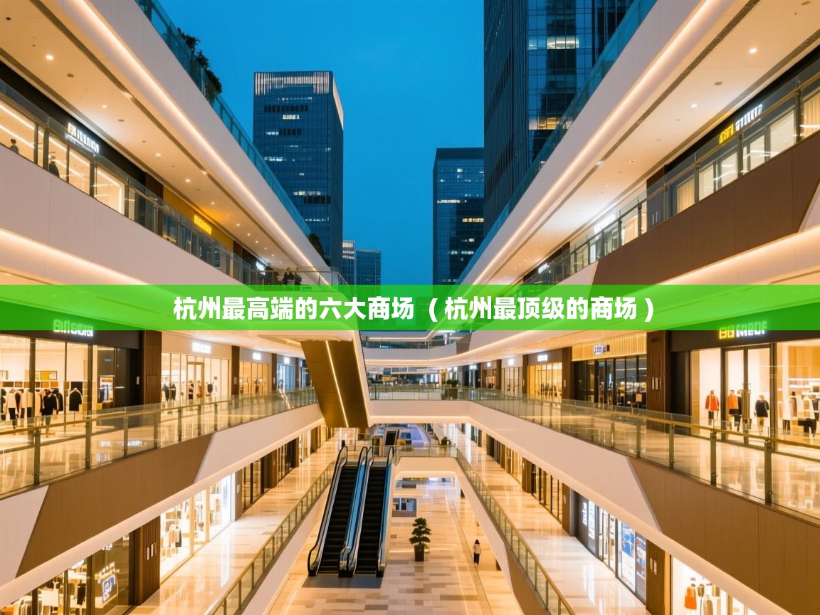  杭州最高端的六大商场  ( 杭州最顶级的商场 )